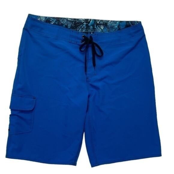 Burnside Board Shorts Royal Blue mens Size 36 - Picture 4 of 8